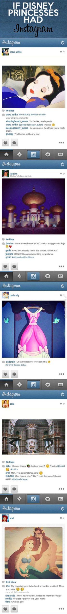 If+Disney+princesses+had+Instagram.
