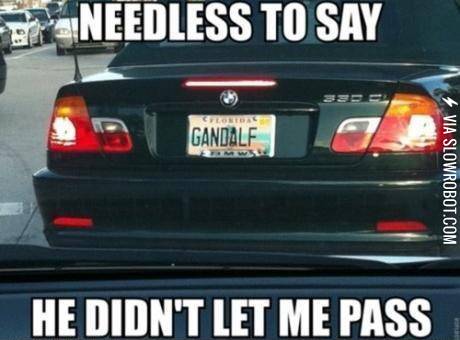 Gandalf+license+plate.