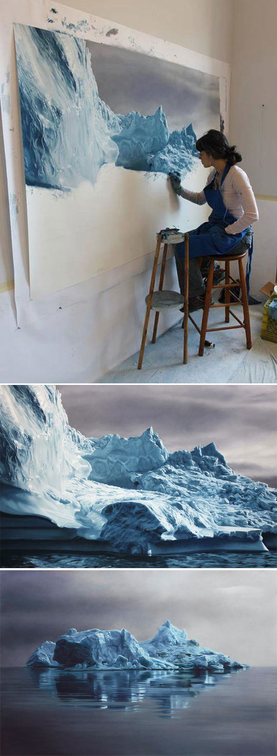 Realistic+Icebergs+By+Zaria+Forman