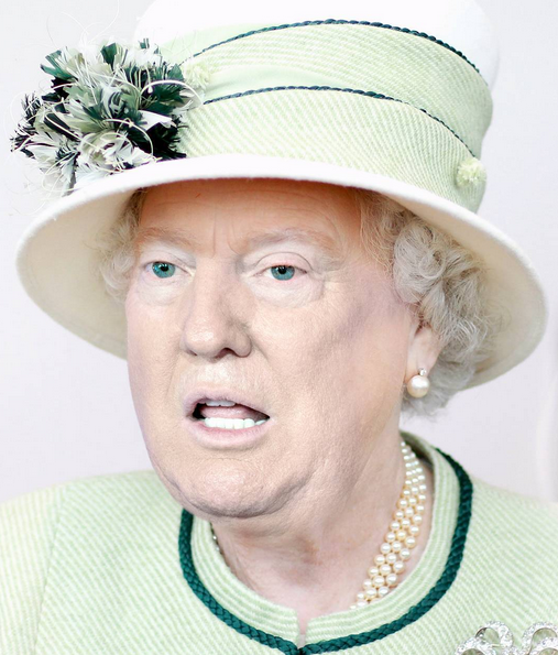 Someone+is+photoshopping+Donald+Trump%26%238217%3Bs+face+on+the+Queens+body+and+it+is+hilarious.