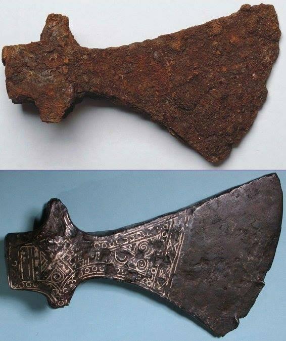 Viking+axe+before+and+after+restoration