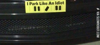 I+park+like+an+idiot+bumper+stickers.
