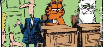Garfield+sues+Grumpy+Cat.