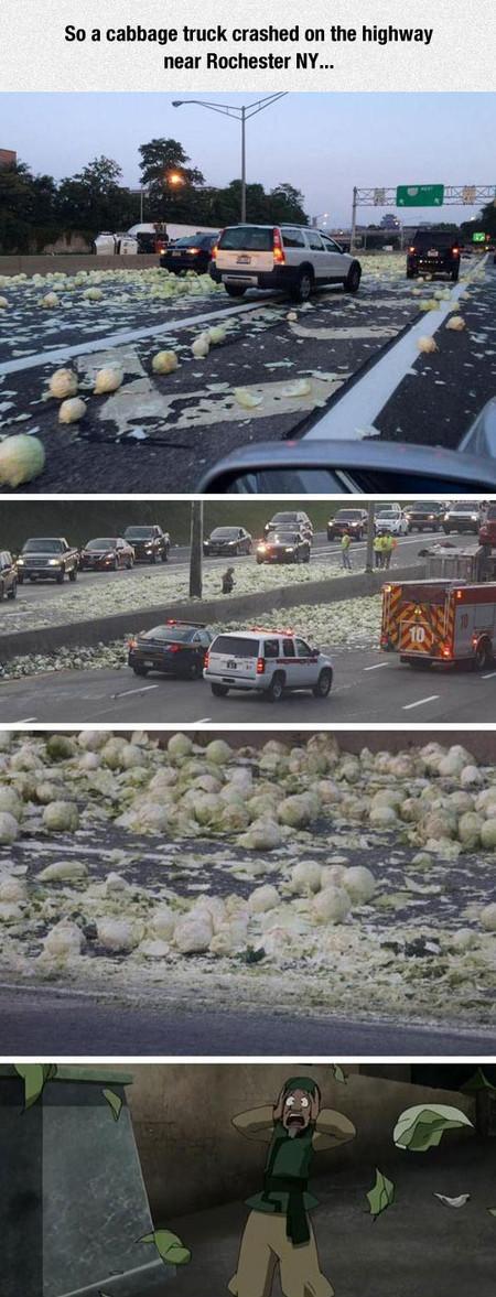 So+A+Cabbage+Truck+Crashed+On+The+Highway