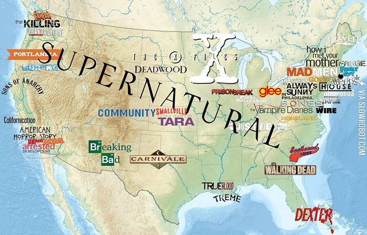 Where+popular+TV+shows+are+based.