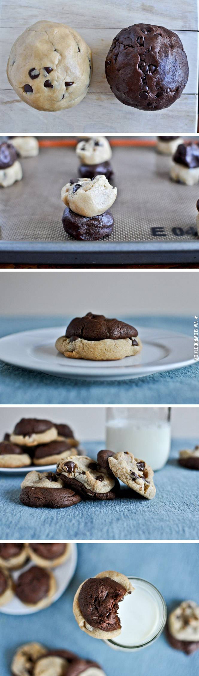 Brown+butter+double+fudge+chocolate+chip+cookies.