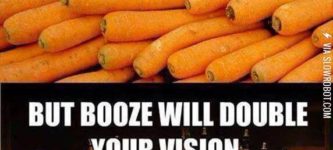 Carrots+vs.+booze.