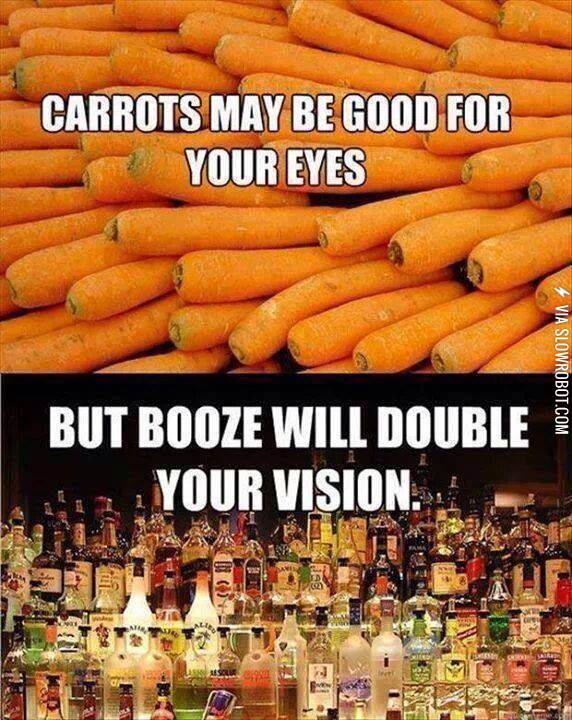 Carrots+vs.+booze.