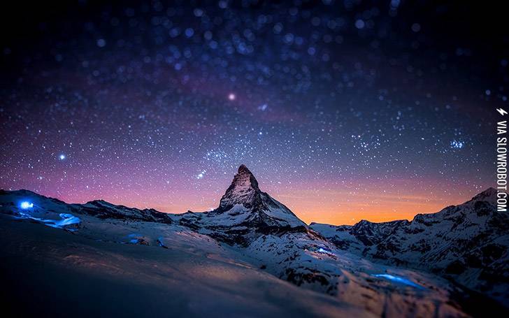 Milky+Way+sky+over+The+Matterhorn%2C+Switzerland.