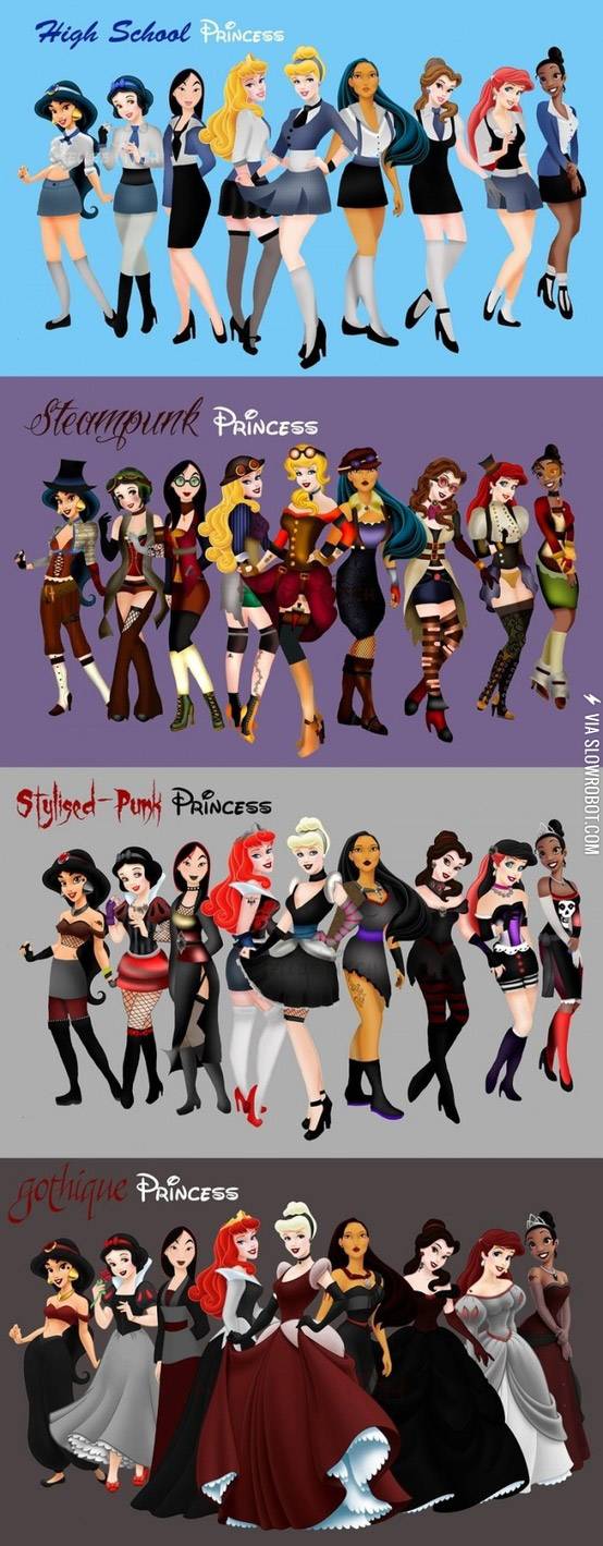 Princesses+with+style.