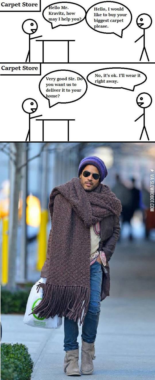 How+Lenny+Kravitz+picks+out+his+scarves.