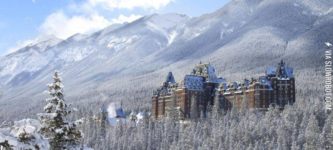 The+125+year+old+Banff+Springs+Hotel+in+Canada.