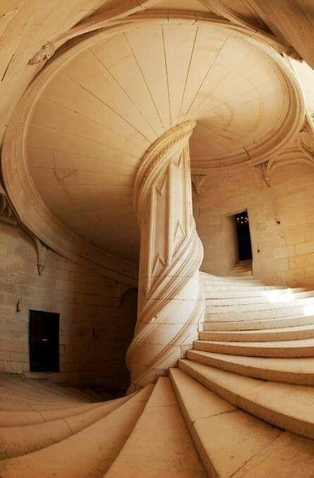A+staircase+by+Leonardo+Da+Vinci
