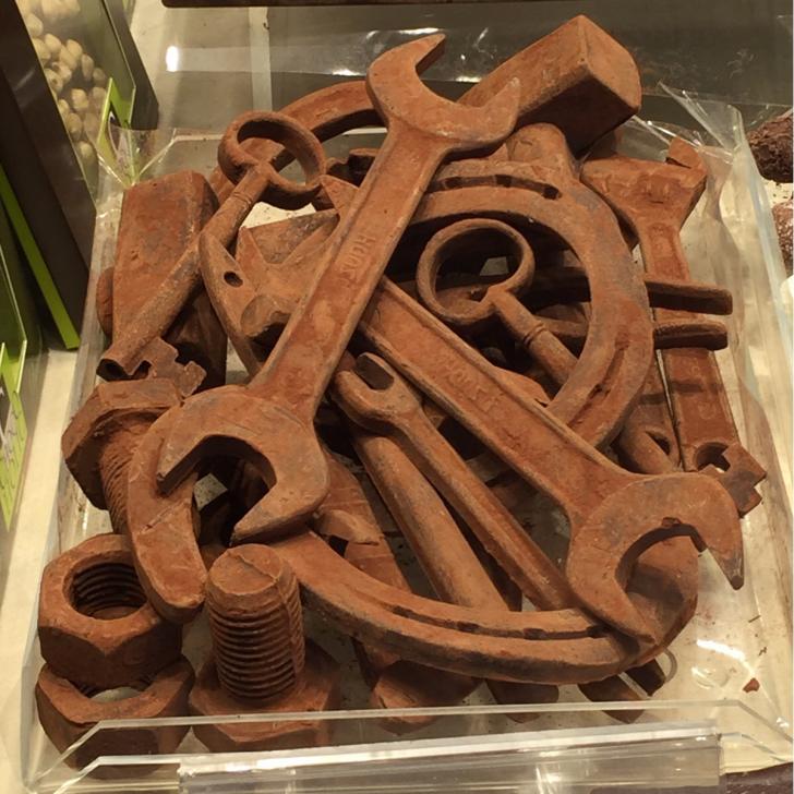 These+rusty+tools+are+actually+made+from+chocolate.