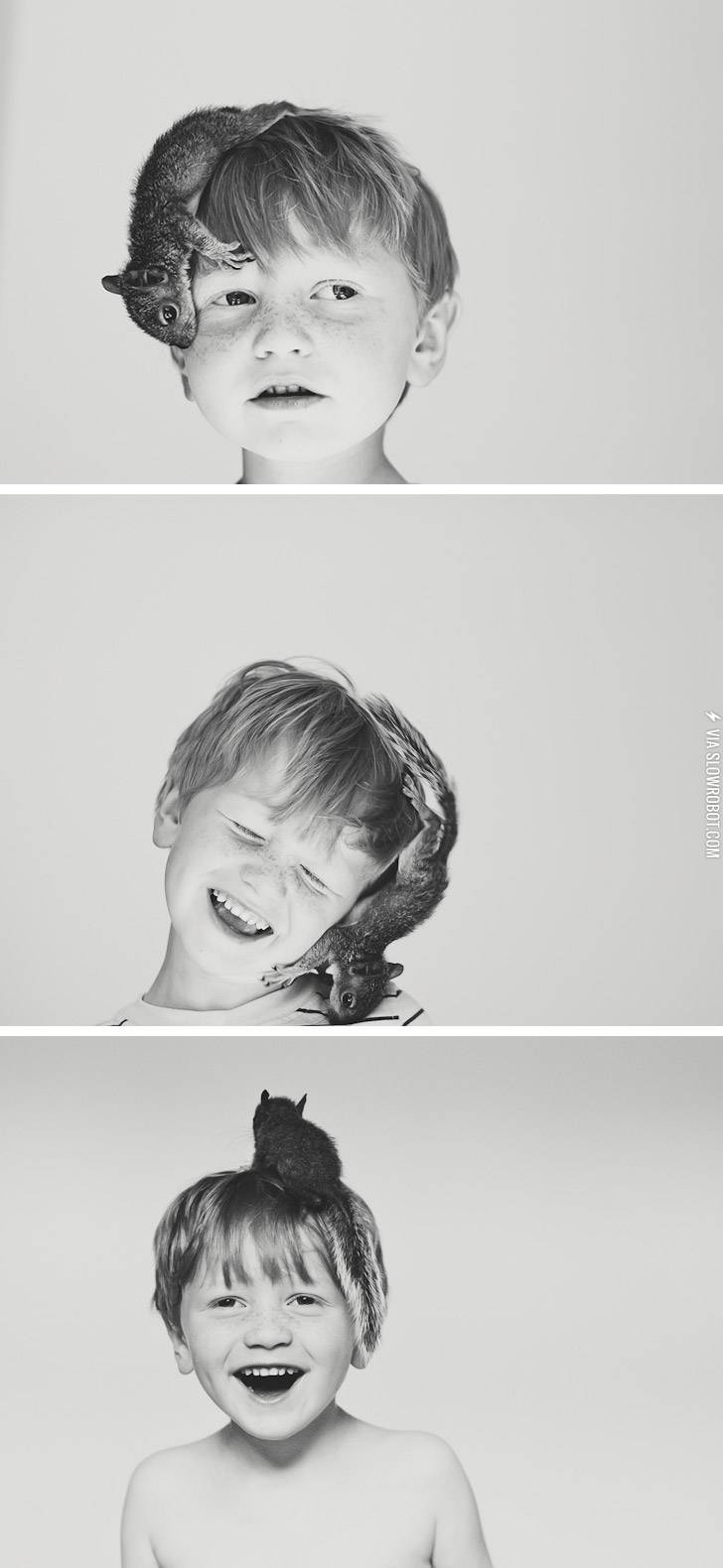 A+boy+and+his+squirrel.