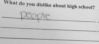 What+do+you+dislike+about+High+school%3F