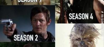 How+Daryl+becomes+Chewbacca.