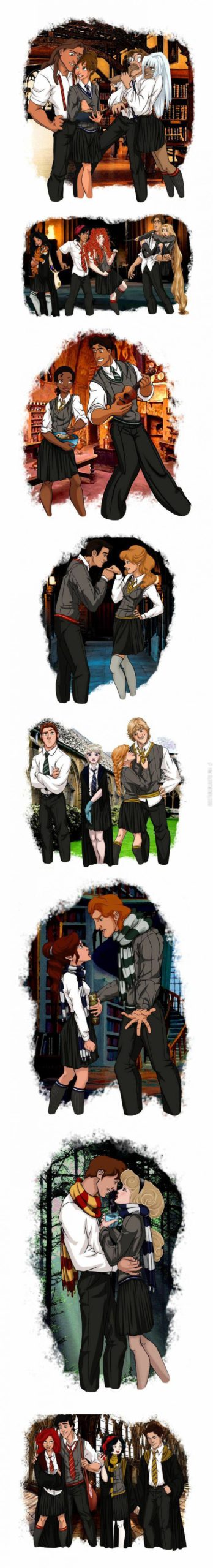 Disney+characters+in+Hogwarts.