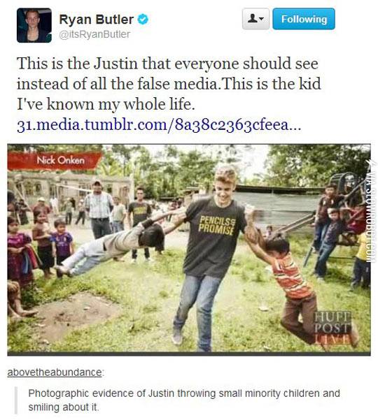 Justin+throwing+small+minority+children