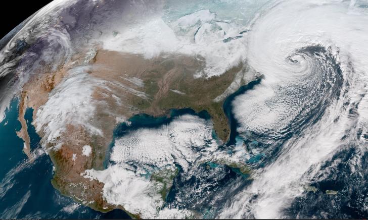 NASA+shared+this+photo+of+the+winter+storm+in+the+north+east