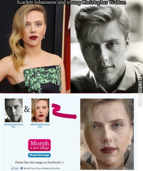 Scarlett+Johansson+vs.+Young+Christopher+Walken.