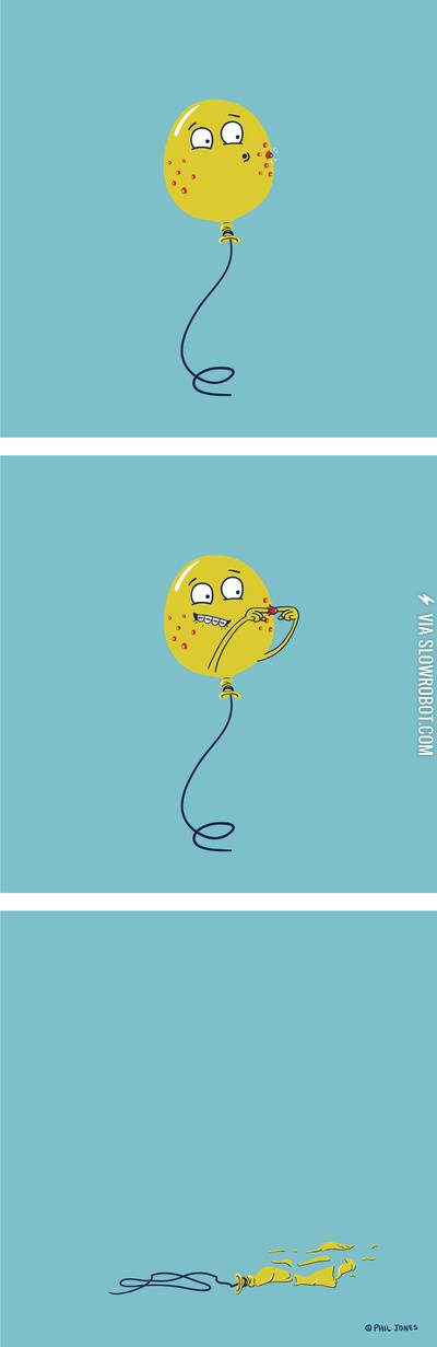 A+teenage+balloon+and+his+struggles+with+acne.