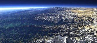 The+Himalayas+from+space.