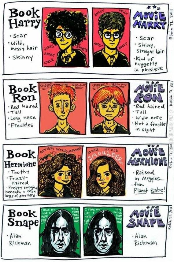 Book+Harry+vs+movie+Harry