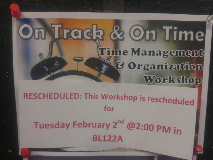 The+time+management+seminar+has+been+rescheduled