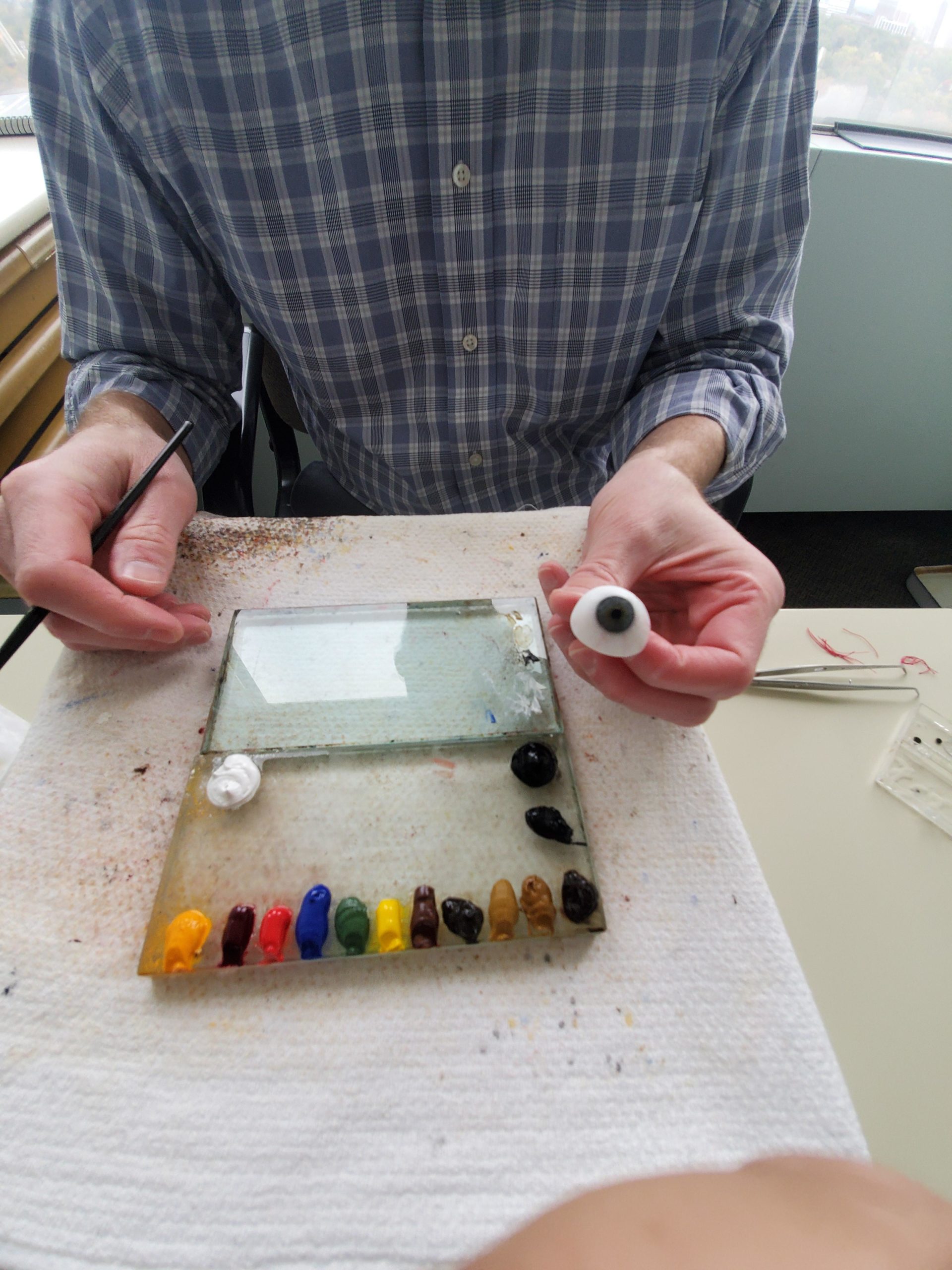 The+painting+of+an+artificial+eye.