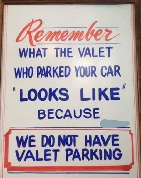Free+valet+parking