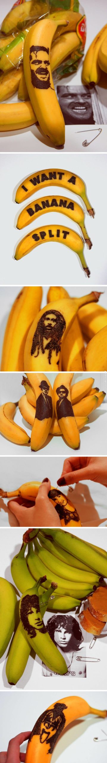 Banana+Peel+Art+Drawn+With+a+Safety+Pin.