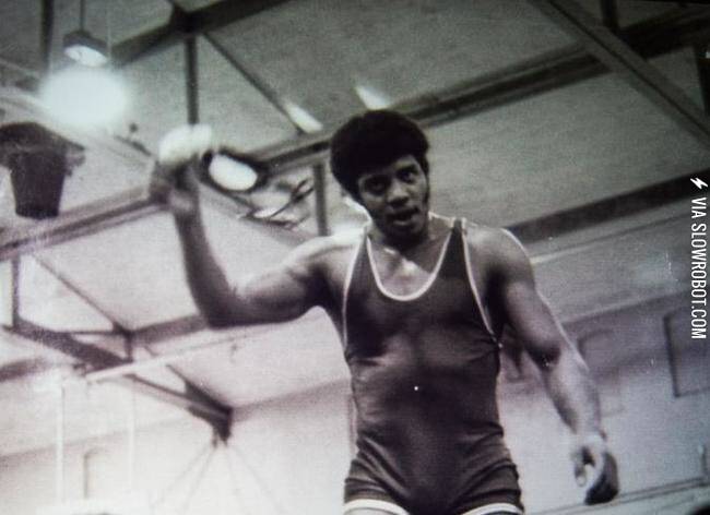 Neil+deGrasse+Tyson+in+his+college+wrestling+days
