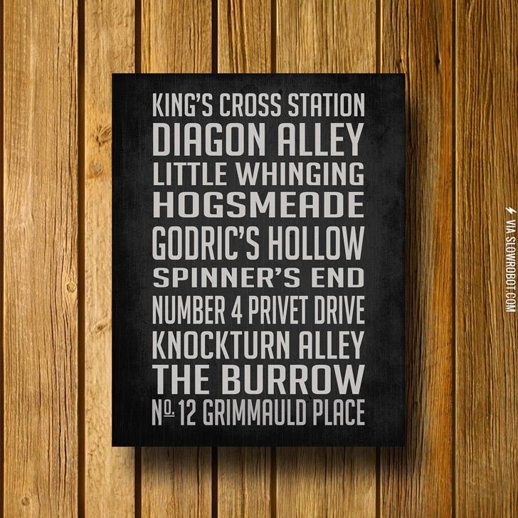 Harry+Potter+Inspired+Subway+Sign.