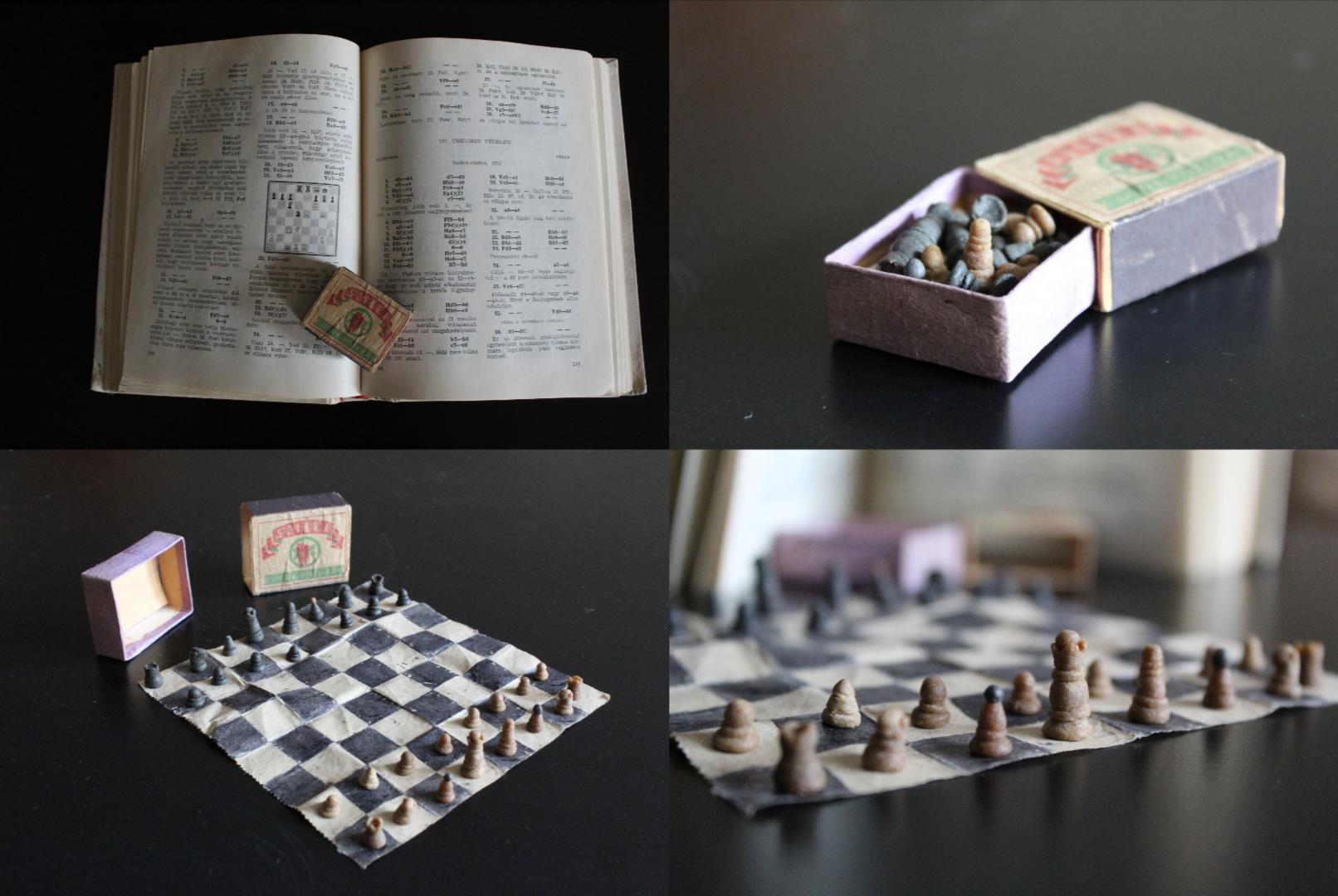 1950s+prison+chess+set+%26%238211%3B+made+out+of+toilet+paper%2C+dried+bread+and+shoe+polish.