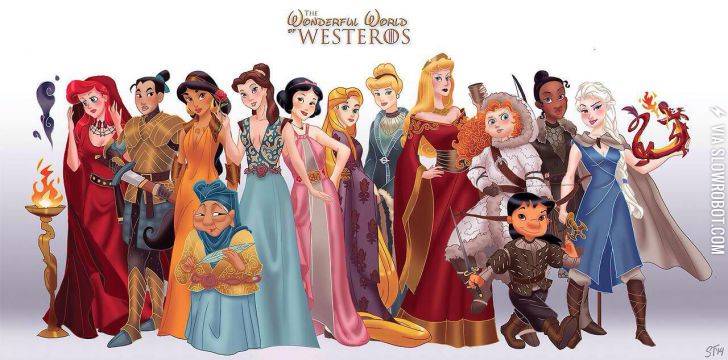 Disney+Princesses+as+Game+of+Thrones