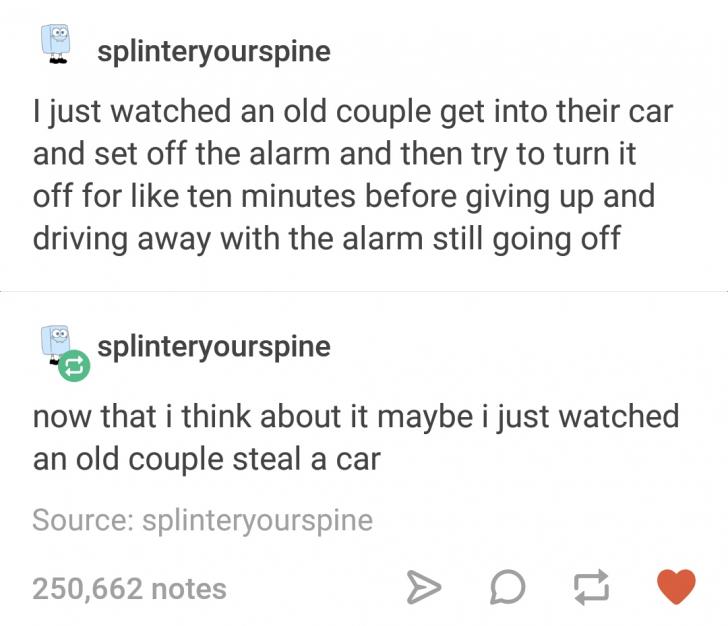 Old+couple+and+a+car+alarm