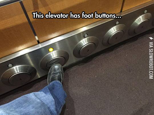 This+elevator+has+foot+buttons.
