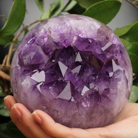 Amethyst+geode+sphere