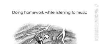 Doing+homework+without+music+vs.+with+music