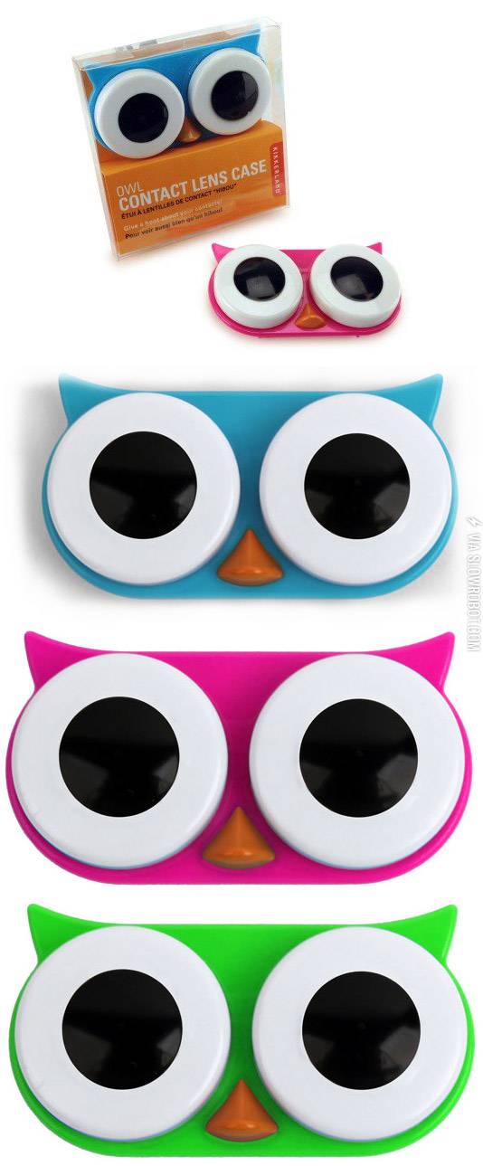 Owl+contact+lens+case.