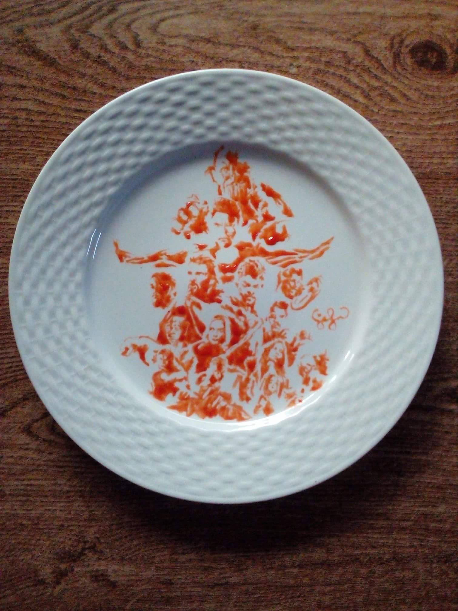 Ketchup+painting+of+Avengers+Infinity+War+poster