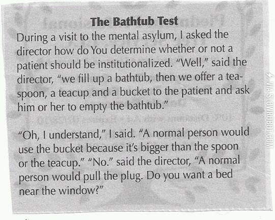 The+bathtub+test.