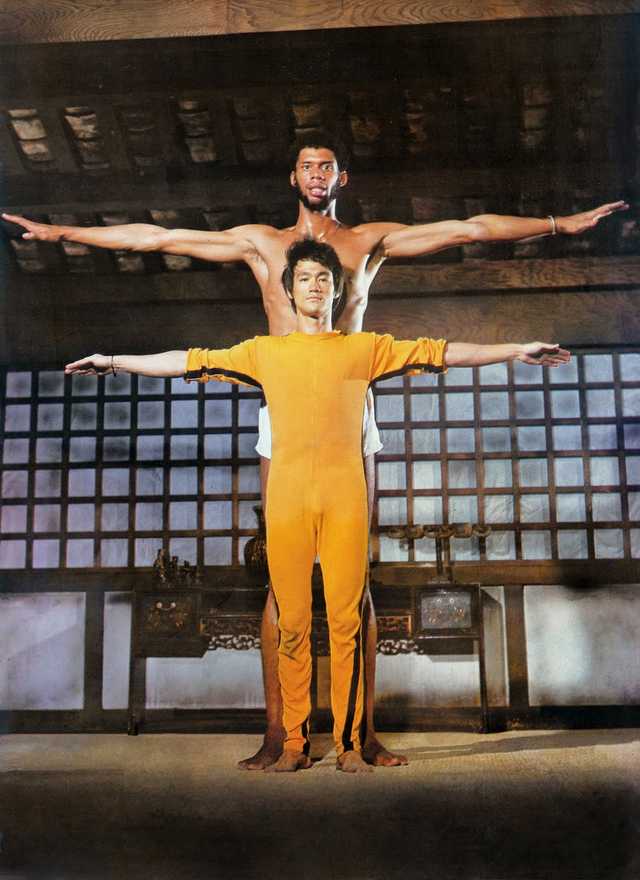 Bruce+Lee+and+Kareem+Abdul+Jabbar%2C+1972
