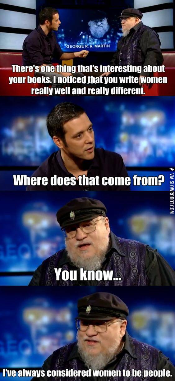 George+R.+R.+Martin+on+writing+women.