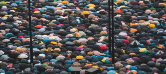 Protesters+under+a+sea+of+umbrellas+in+Hong+Kong
