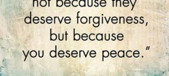 Forgiveness.