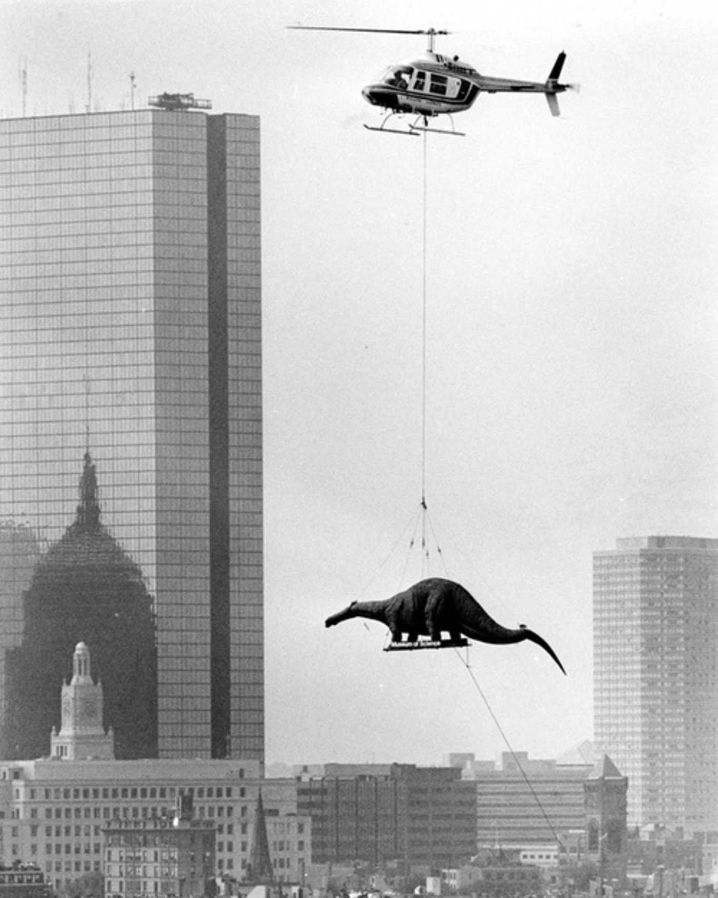Delivering+a+dinosaur+to+the+Boston+Museum+of+Science%2C+circa+1985.