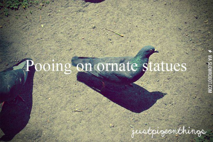 Pooing+on+ornate+statues