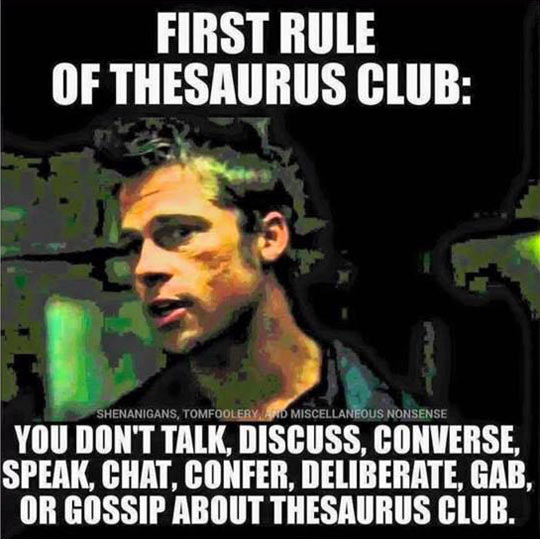 Rules+Of+Thesaurus+Club